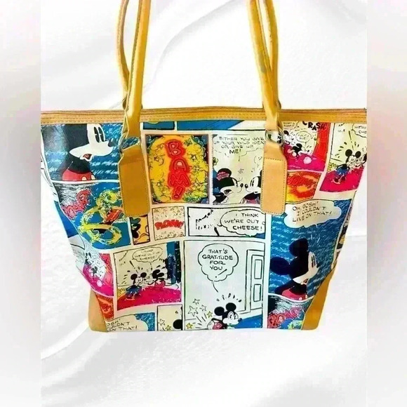 Disney Handbags - Disney Mickey Mouse Comic Strip Purse Handbag Tote